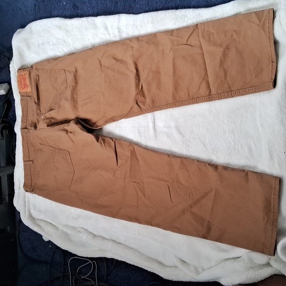 Levi's 505 men's size W40 x L32 Brown denim jeans - Picture 2 of 5